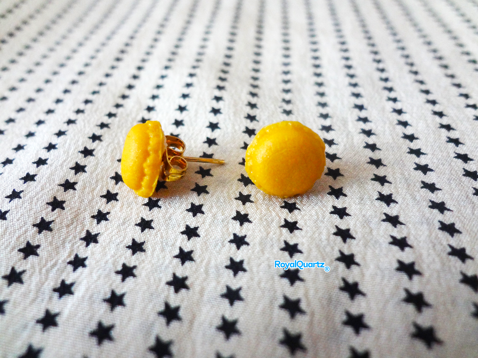 Yellow Mini Macaroon & Chocolate Bar Earrings